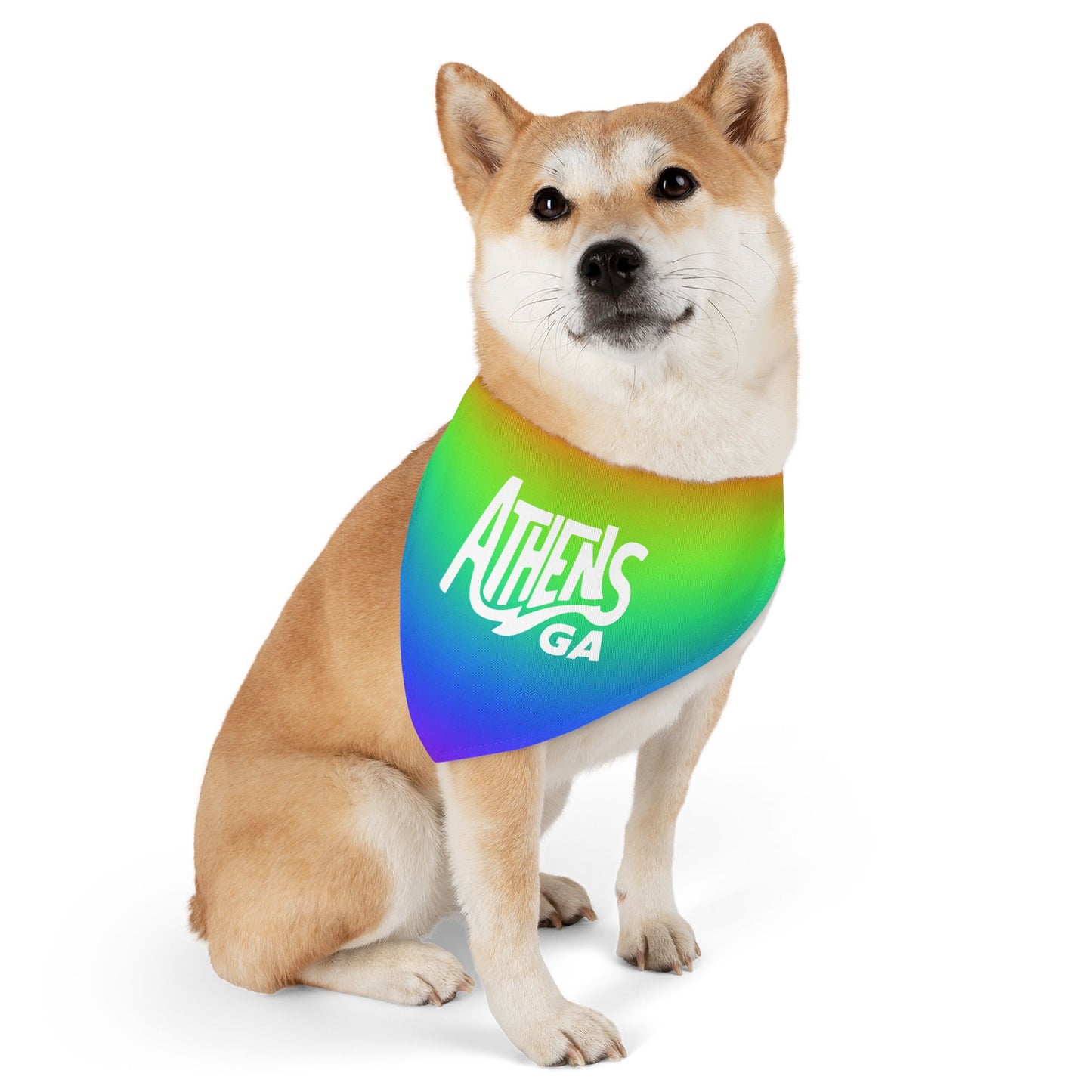 Athens Pride Rainbow Pet Bandana Collar
