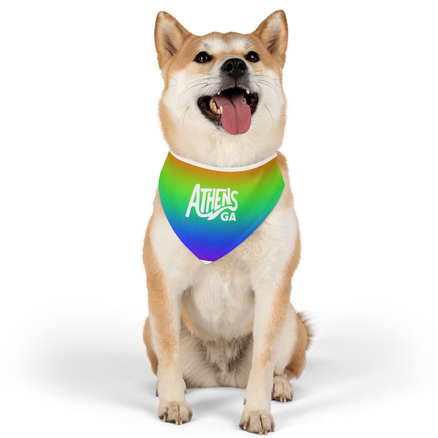 Athens Pride Rainbow Pet Bandana Collar