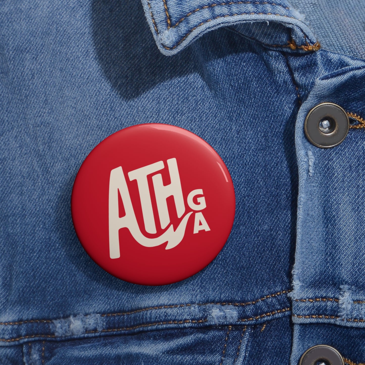 Athens GA "ATH" Pin Buttons