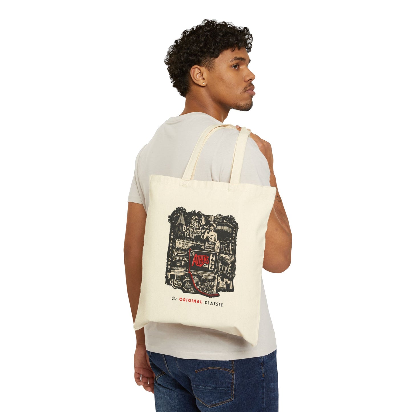 Athens GA "The Original Classic" Canvas Tote Bag