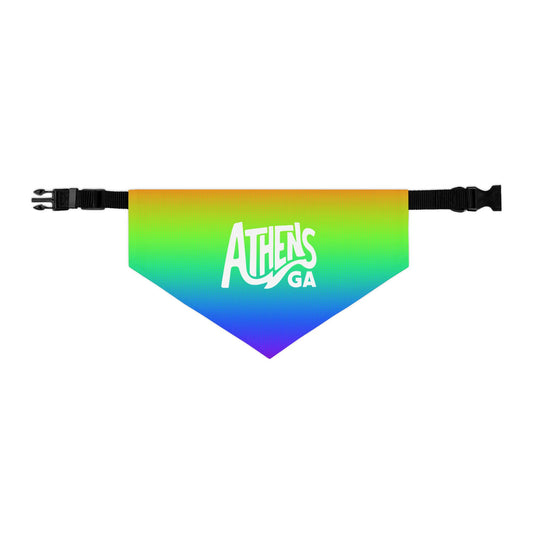 Athens Pride Rainbow Pet Bandana Collar
