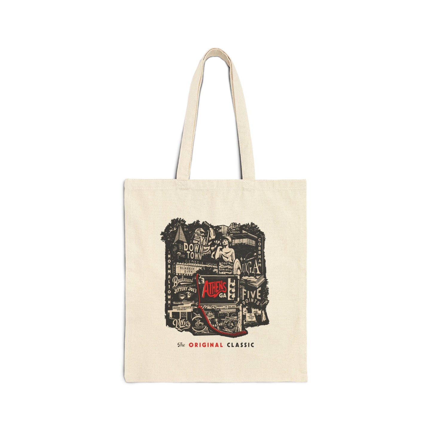 Athens GA "The Original Classic" Canvas Tote Bag